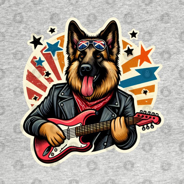 German Shepherd Rockstar by k9-tee